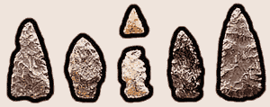 Objets témoins lithiques - pointes
