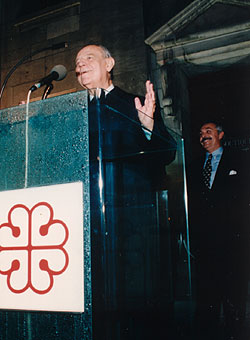 M. Raymond Barre et M. Alain Bideau